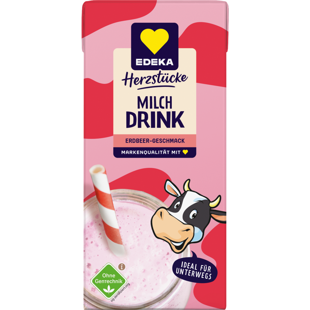 Milchdrink Erdbeere, 3er-Pack