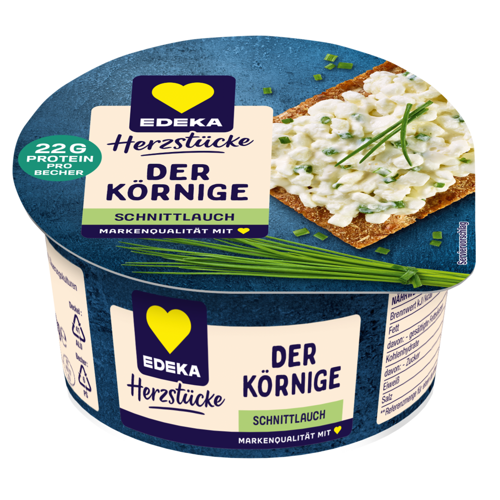 Körniger Frischkäse mit Schnittlauch