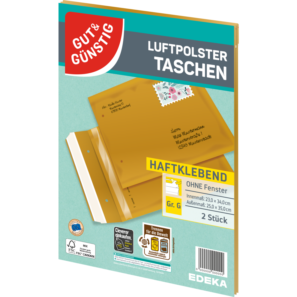 Luftpolstertaschen G, ohne Fenster