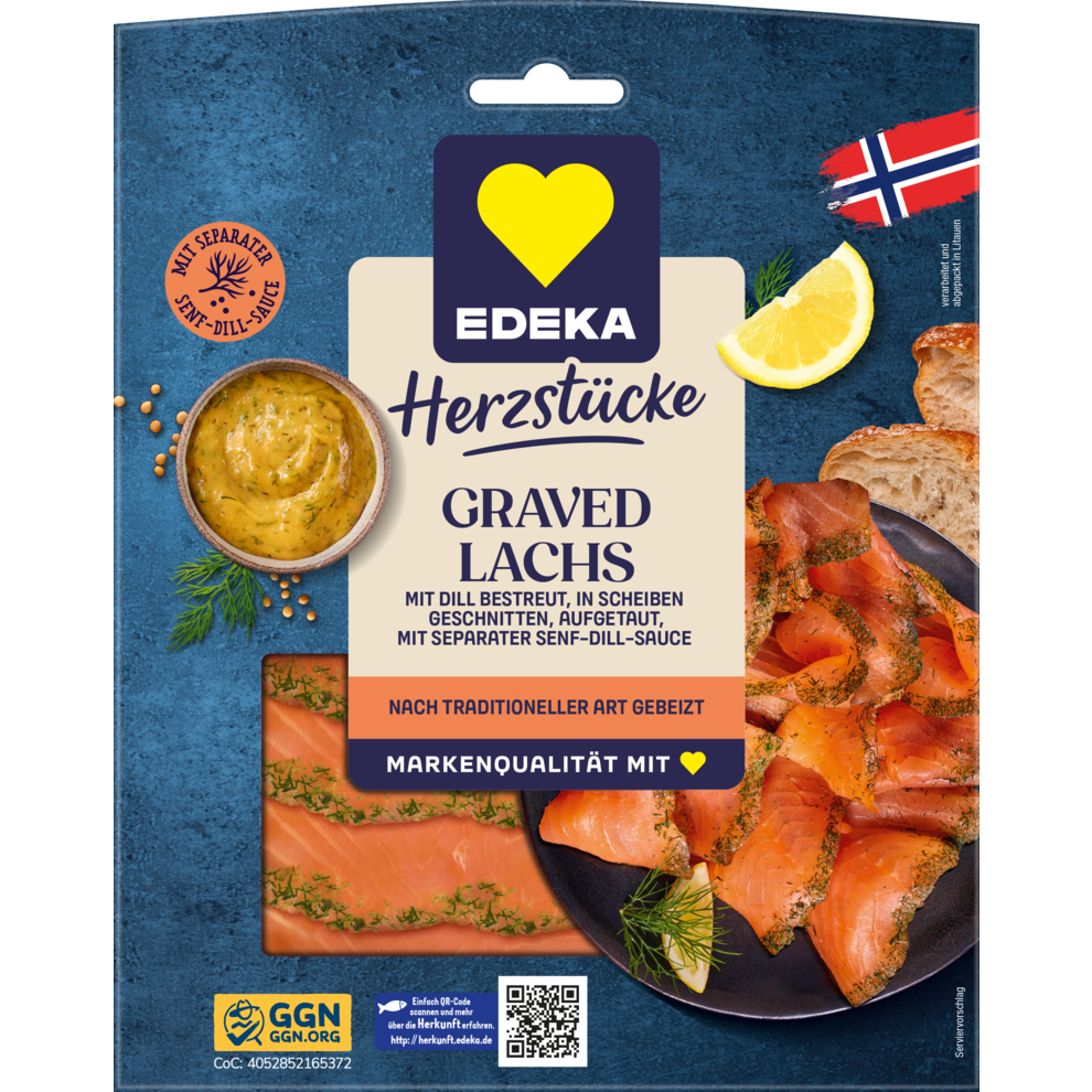 Graved Lachs mit Sauce