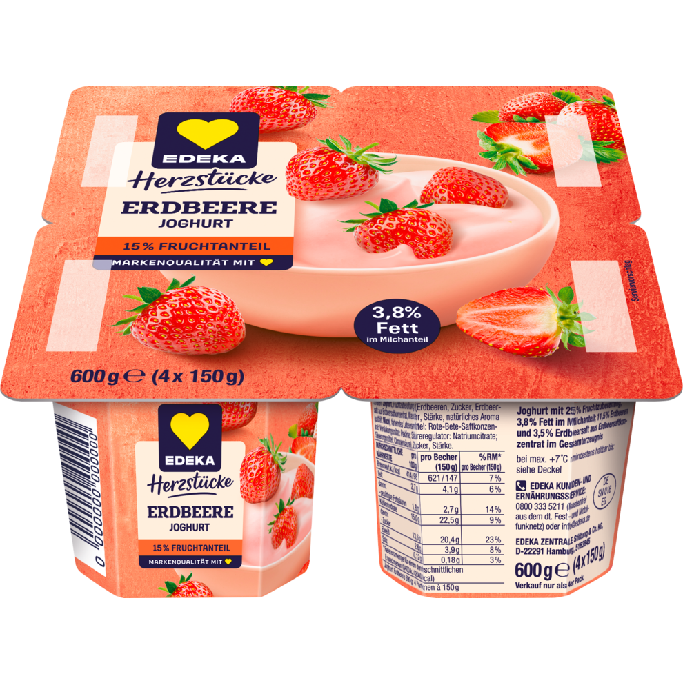 Fruchtjoghurt Erdbeere 3,8% Fett