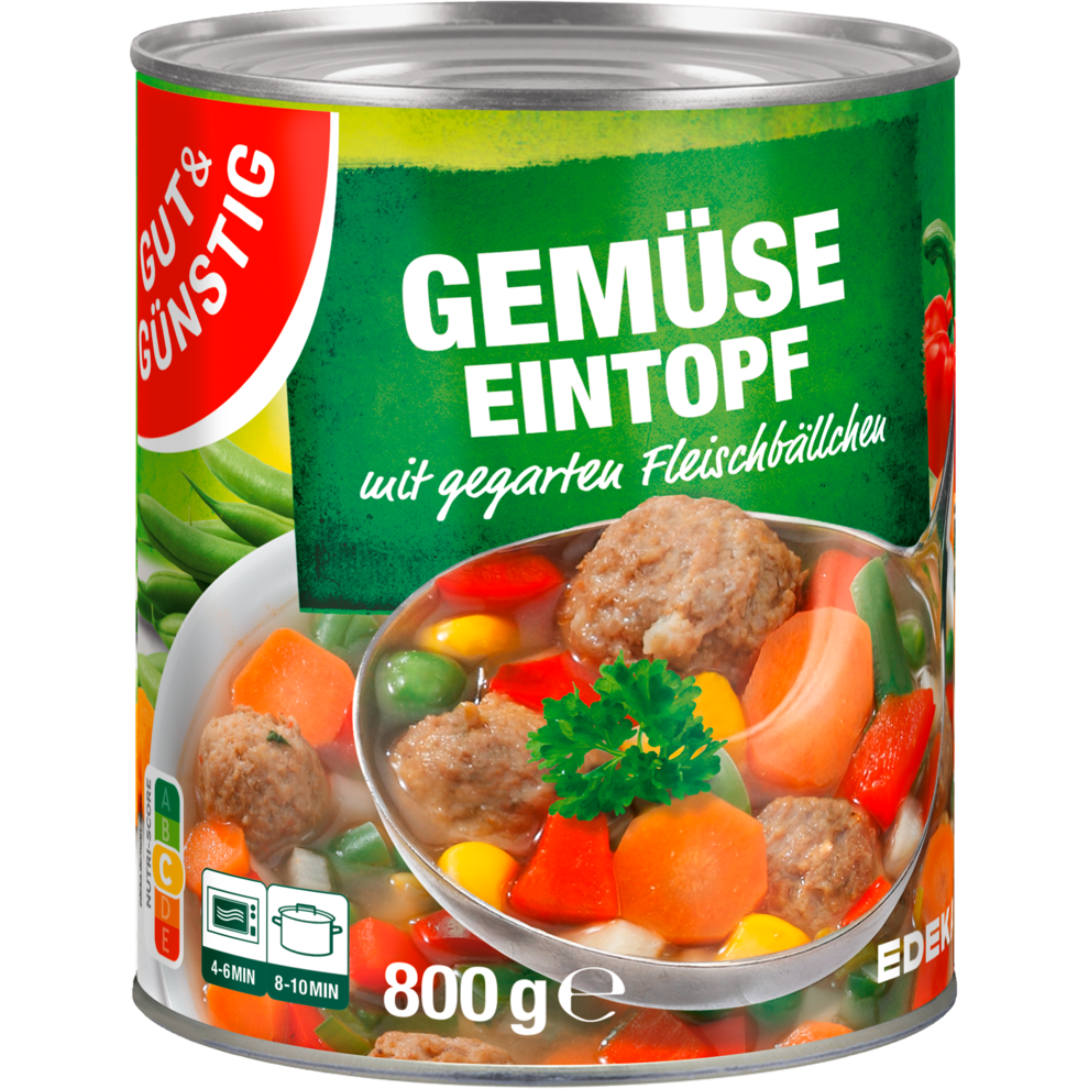 Gemüseeintopf mit Fleischbällchen