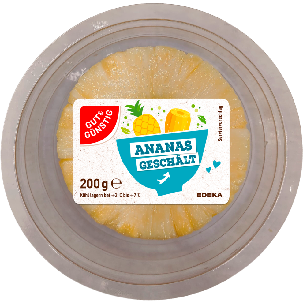 Ananas geschält