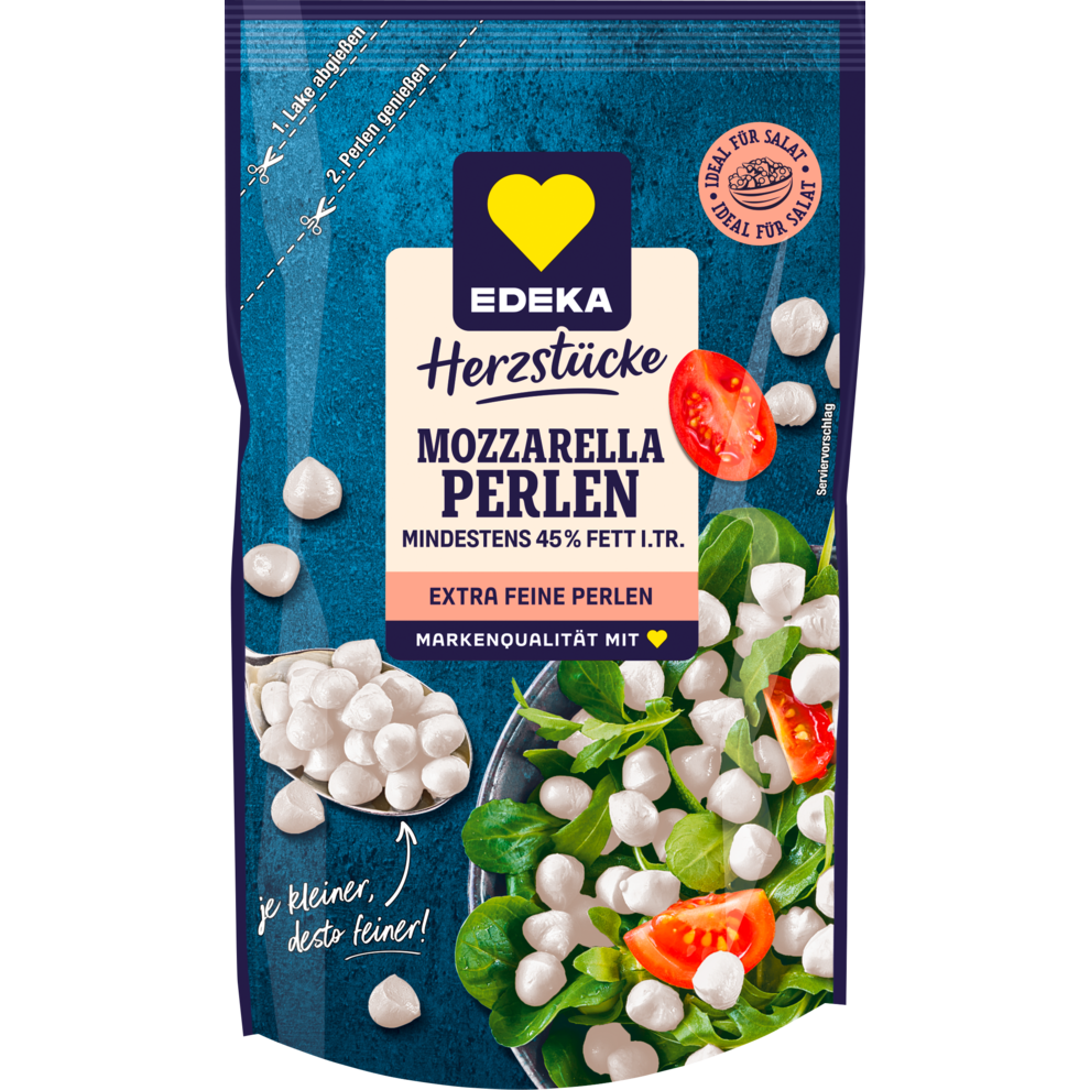 Mozzarella Perlen 45% Fett i. Tr.