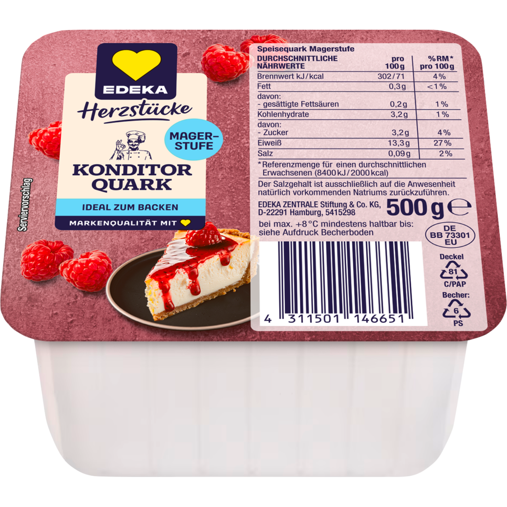 Konditorquark Magerstufe 500g