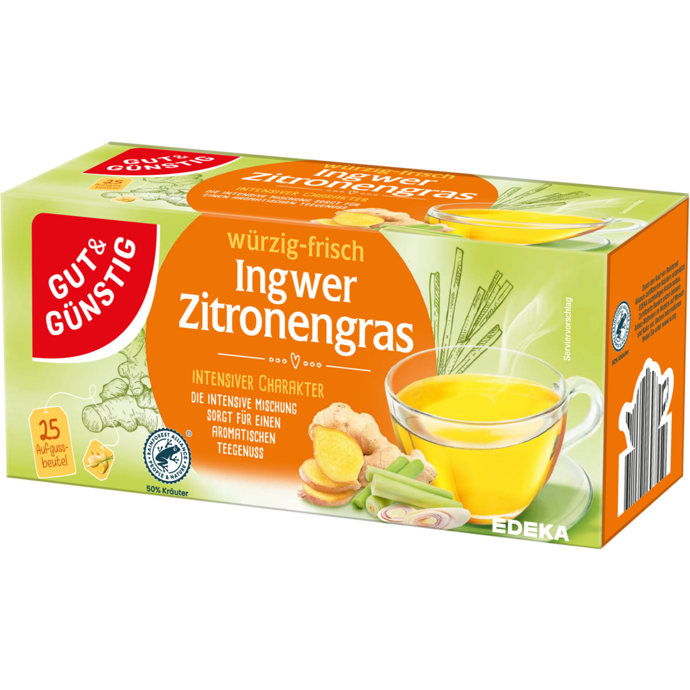 Ingwer-Zitronengras-Tee