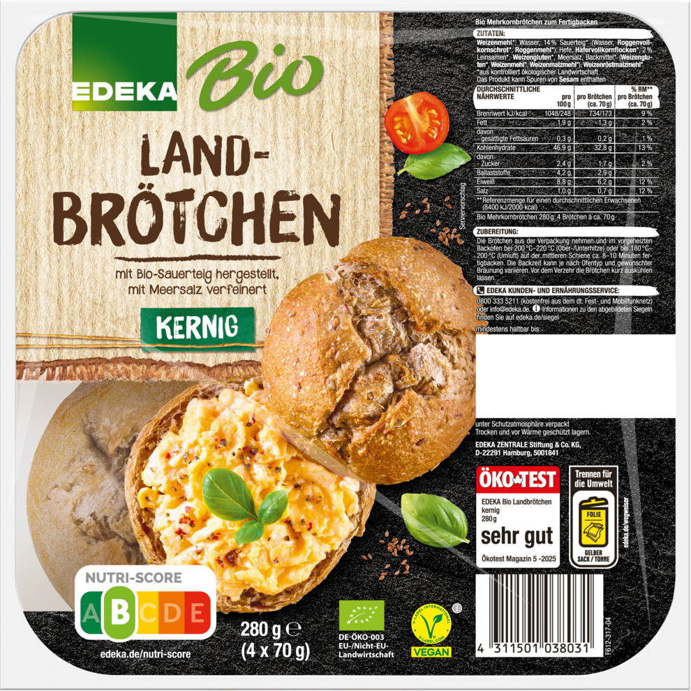 Landbrötchen Kernig
