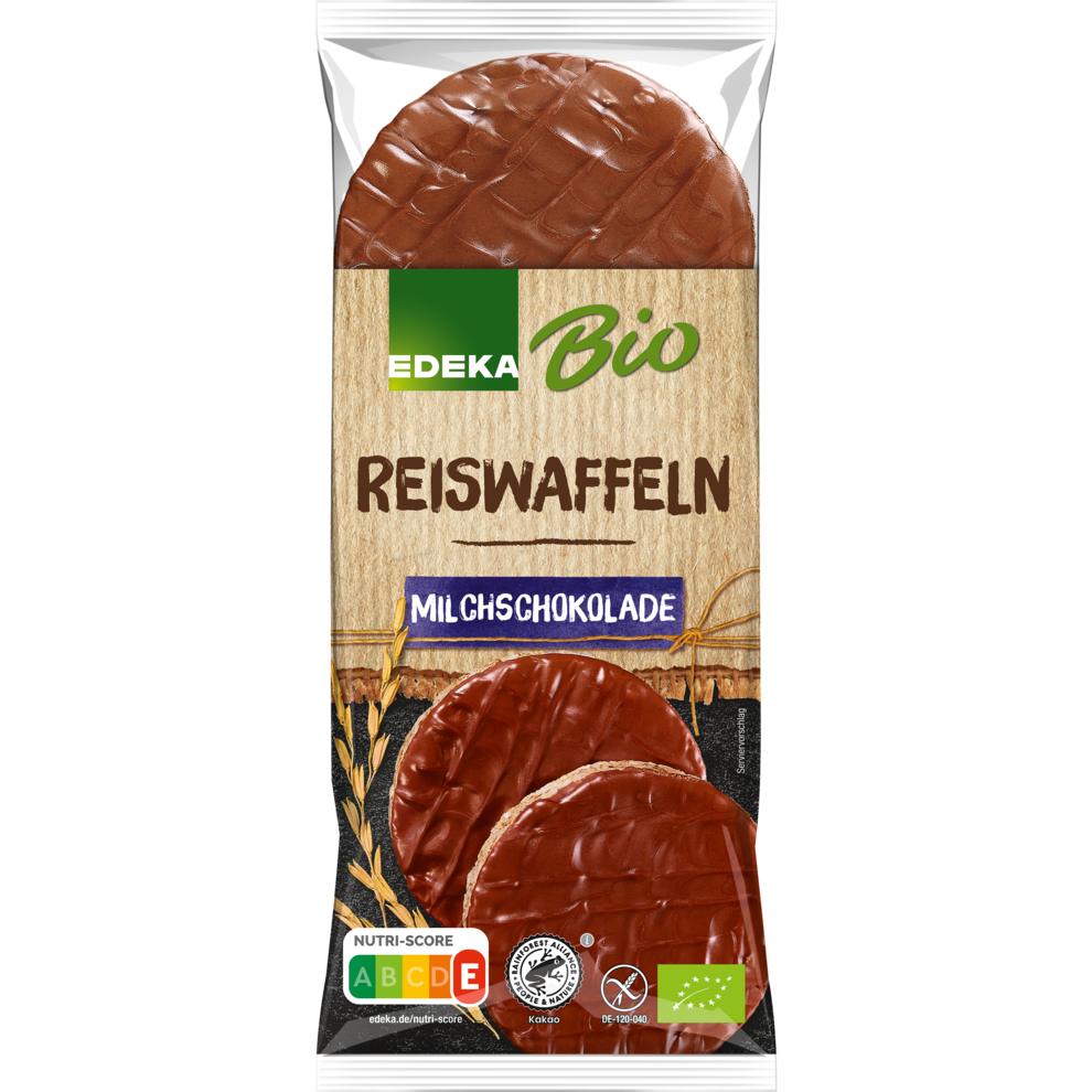 Reiswaffeln mit Milchschokolade