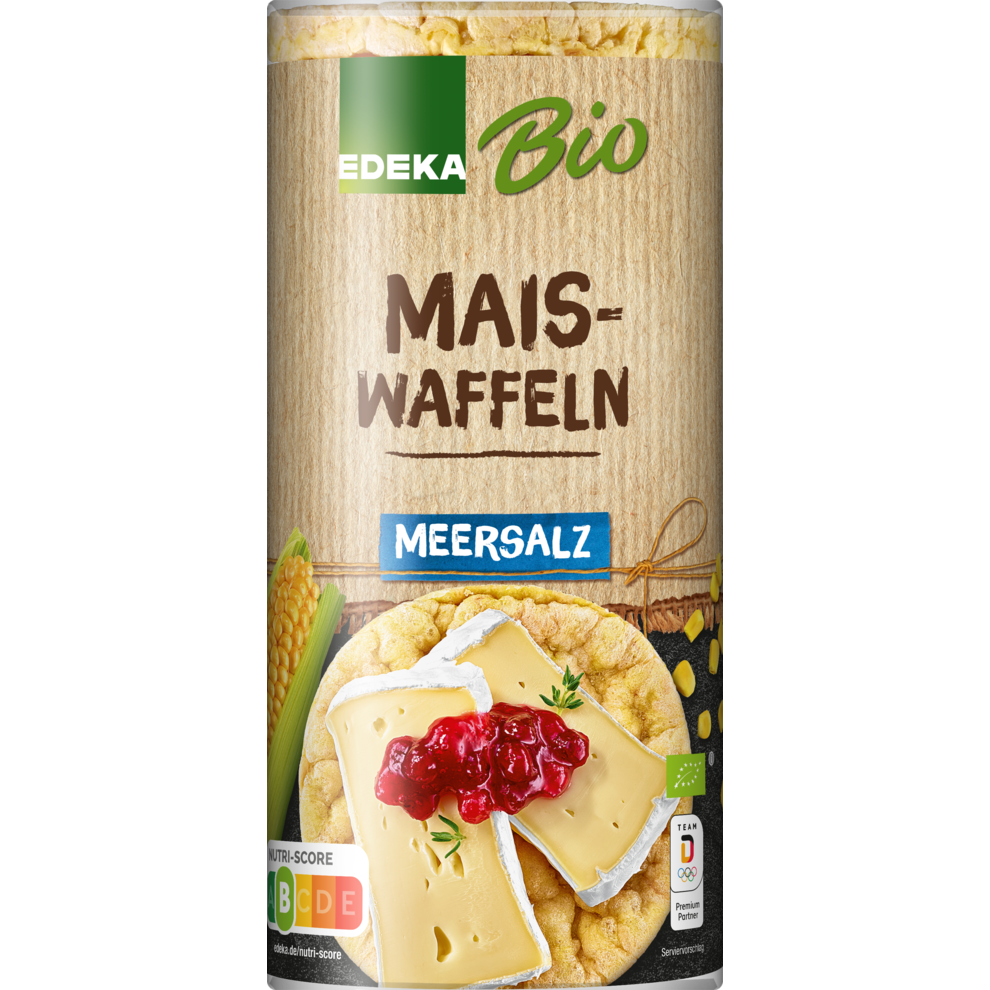 Maiswaffeln mit Meersalz