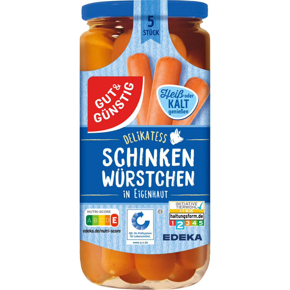 5 Schinkenwürstchen