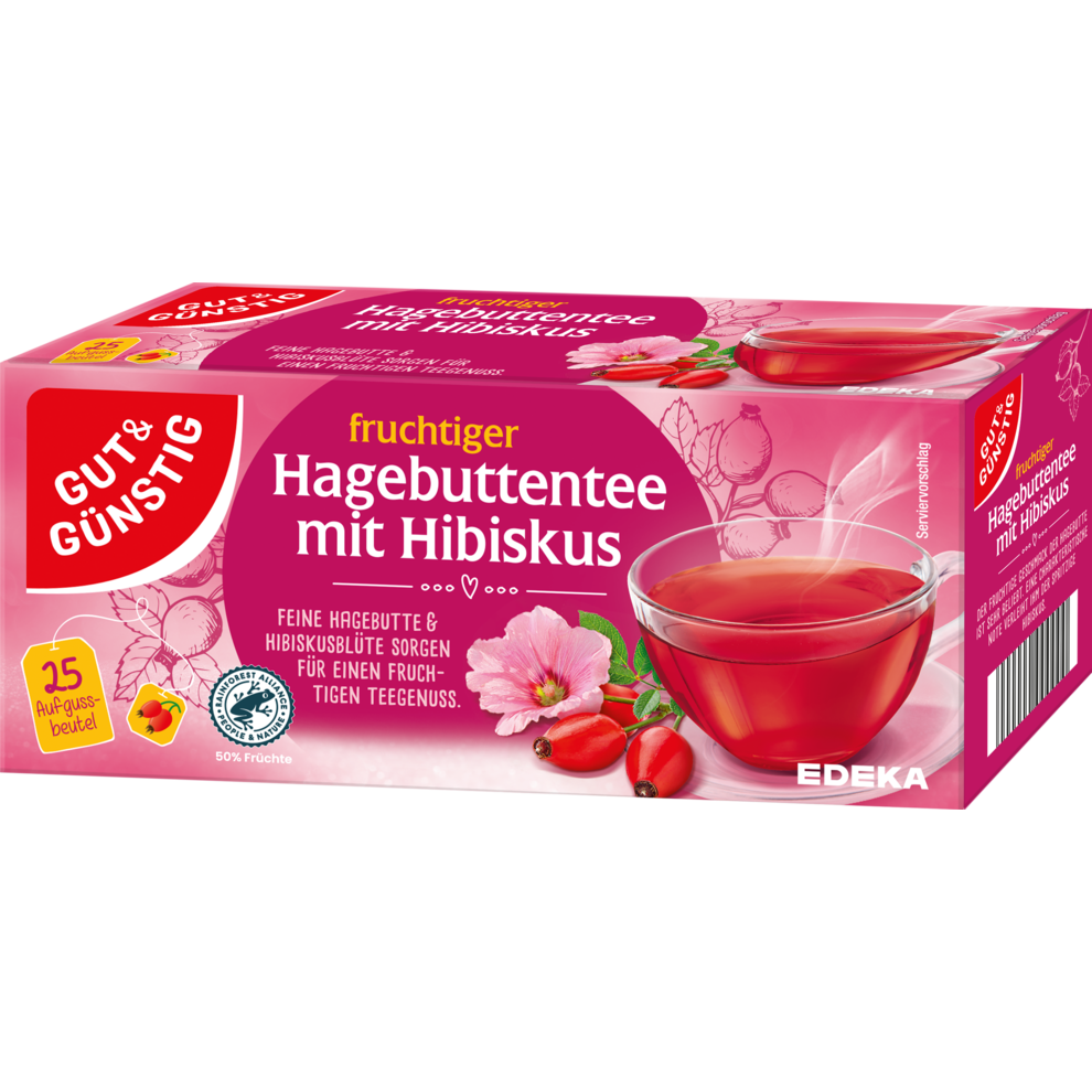 Hagebutten-Tee mit Hibiskus