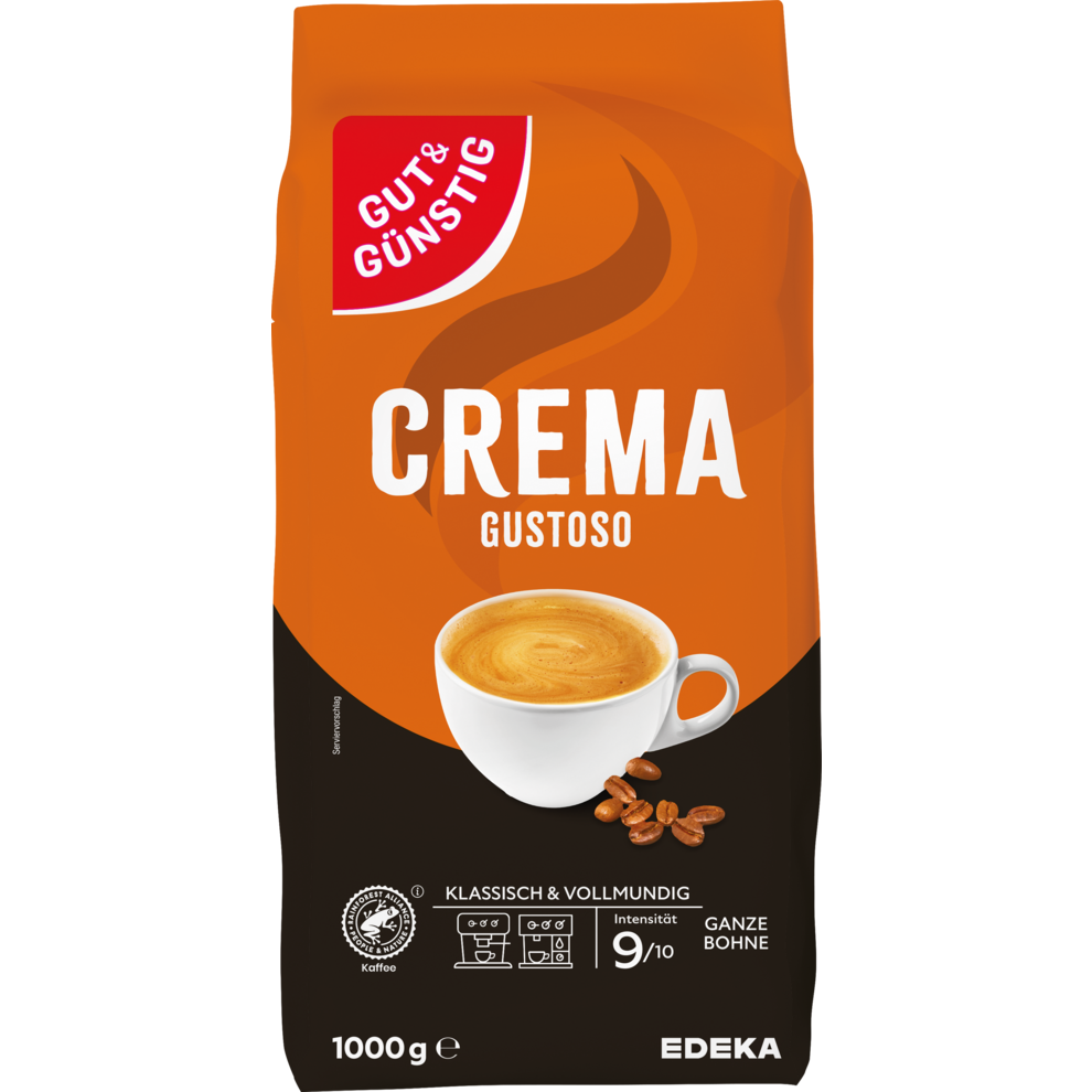 Crema Gustoso, ganze Bohne