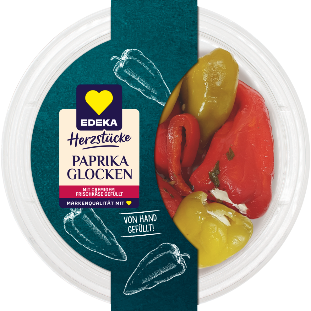 Rote & Grüne Paprika-Glocken