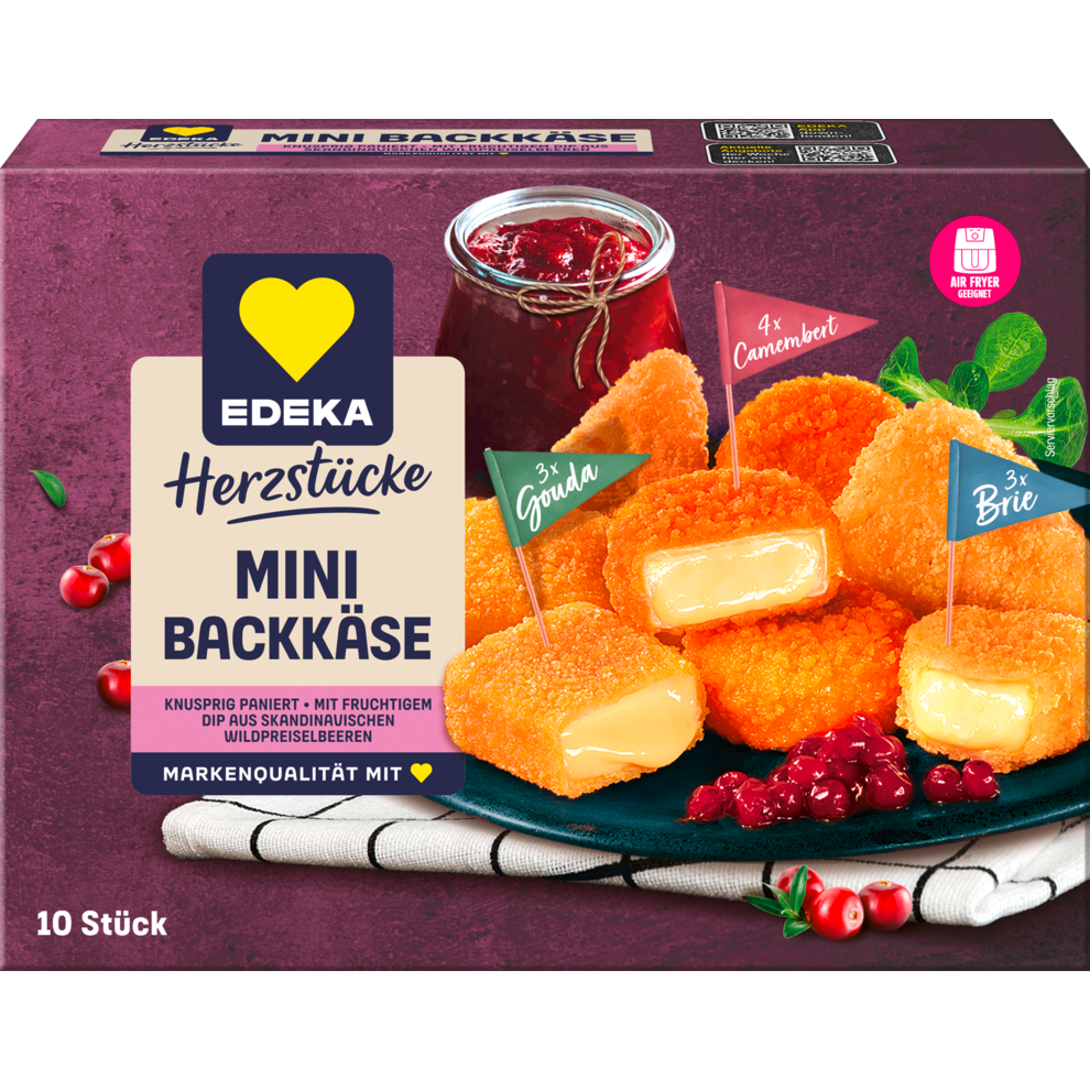Mini Backkäse mit Dip
