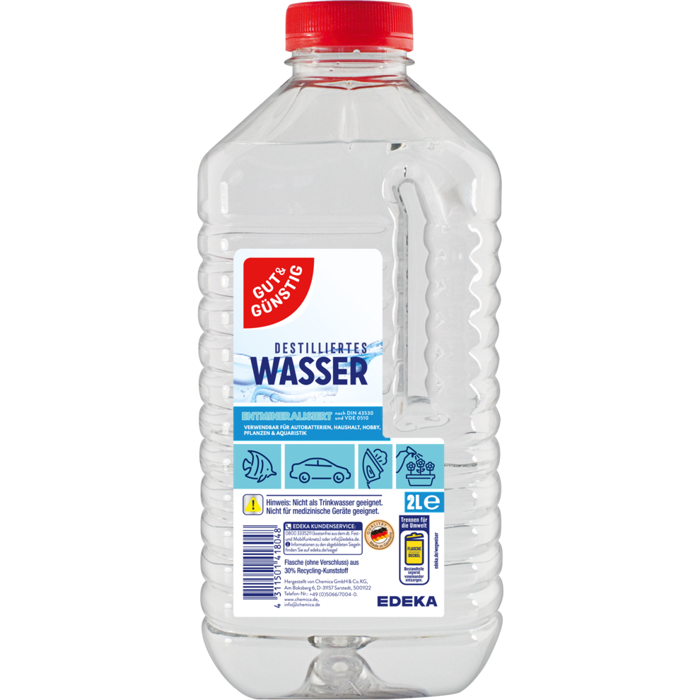Destilliertes Wasser