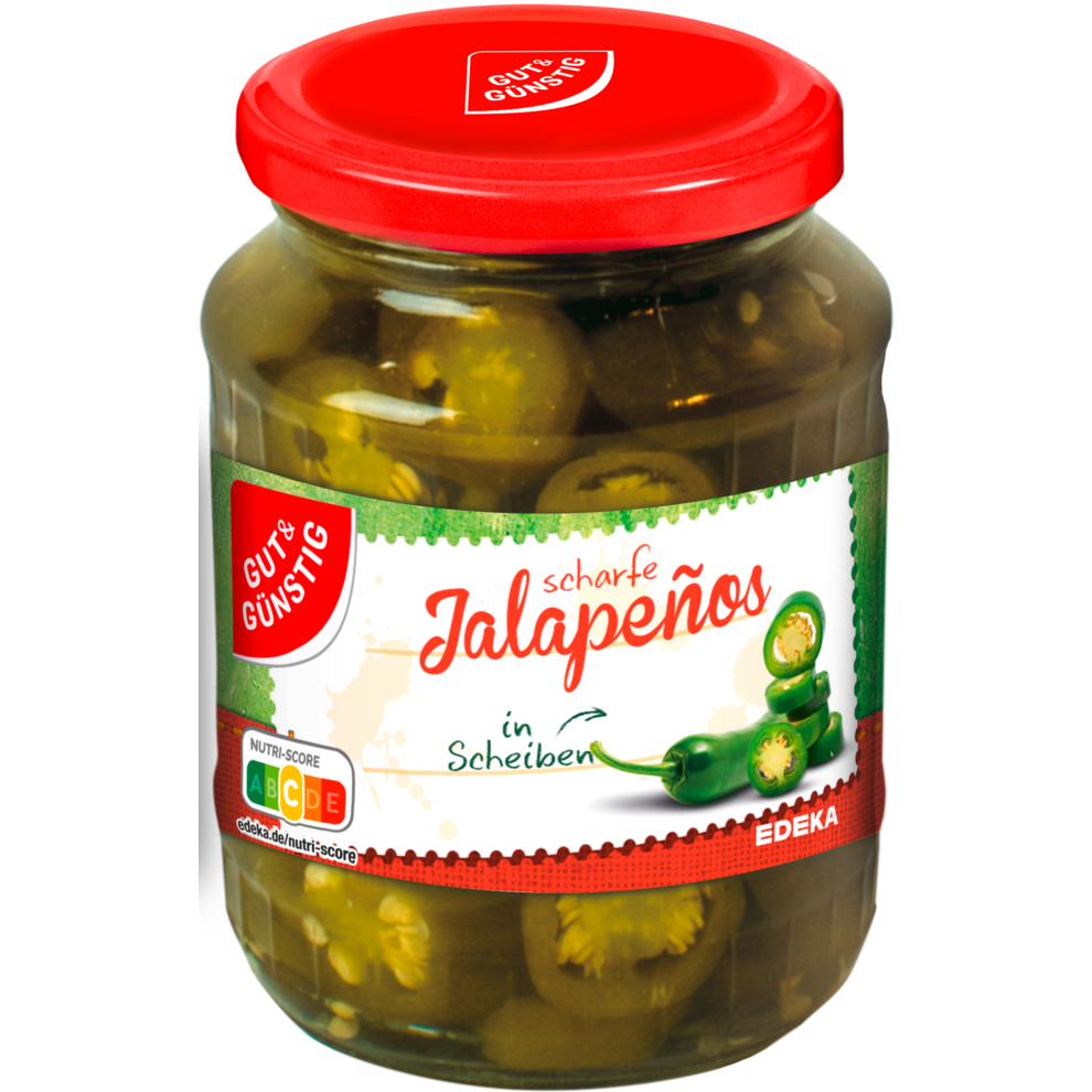 Jalapeños in Scheiben