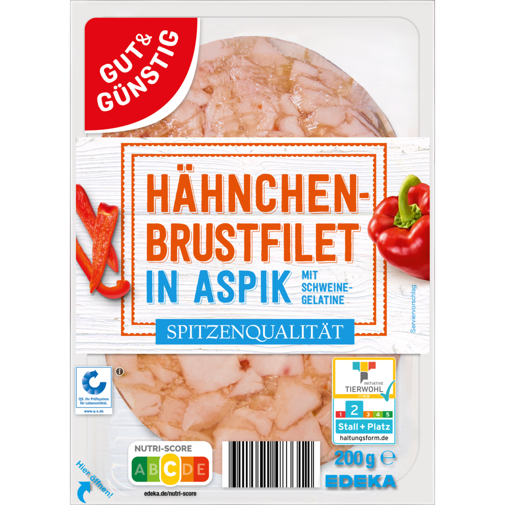 Hähnchenbrustfilet in Aspik