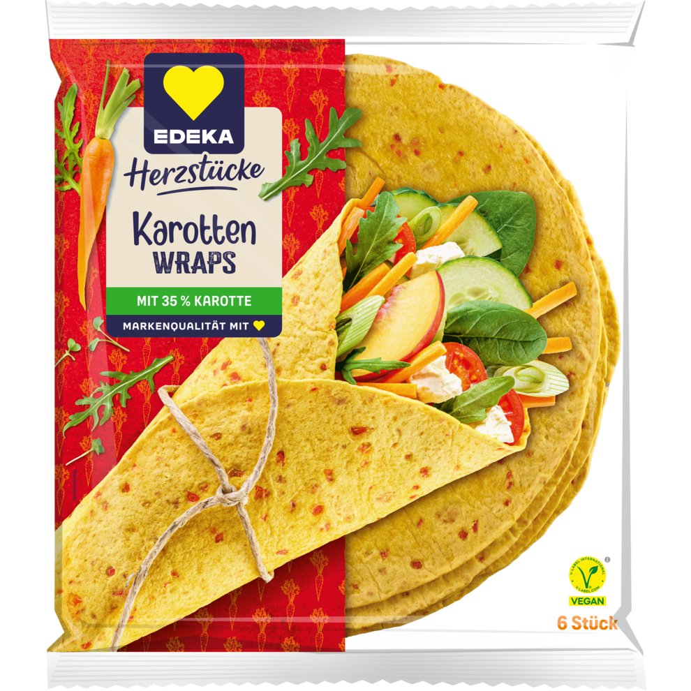 Karotten-Wraps