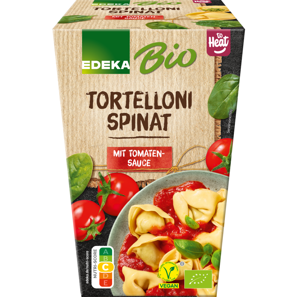 Tortelloni Spinat und Tomaten-Sauce