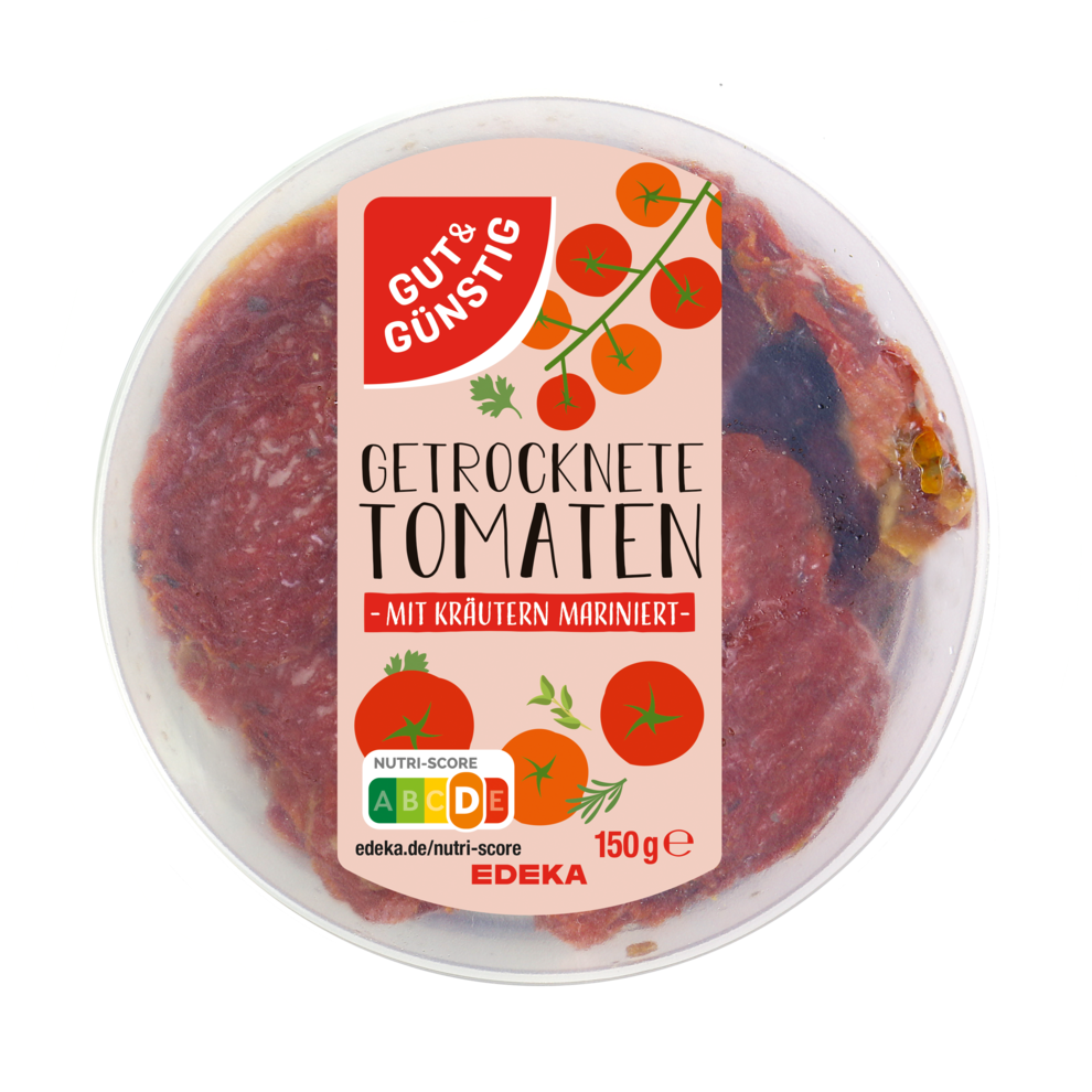 Getrocknete Tomaten mit Kräiutern mariniert