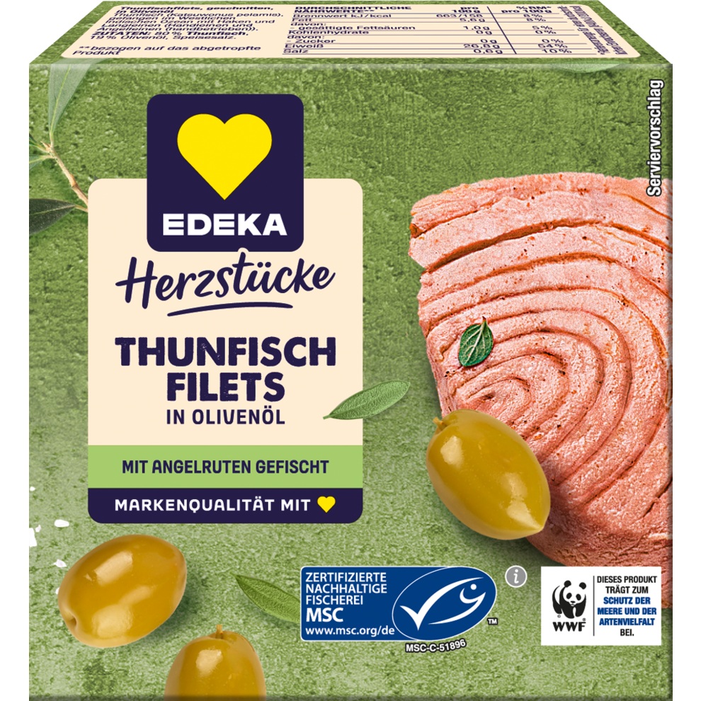 Thunfischfilets in Olivenöl