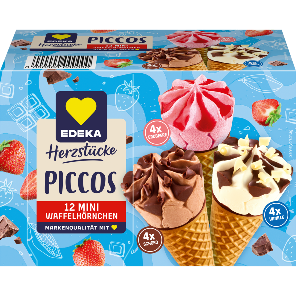 Piccos Mini-Waffelhörnchen, 12 Stück