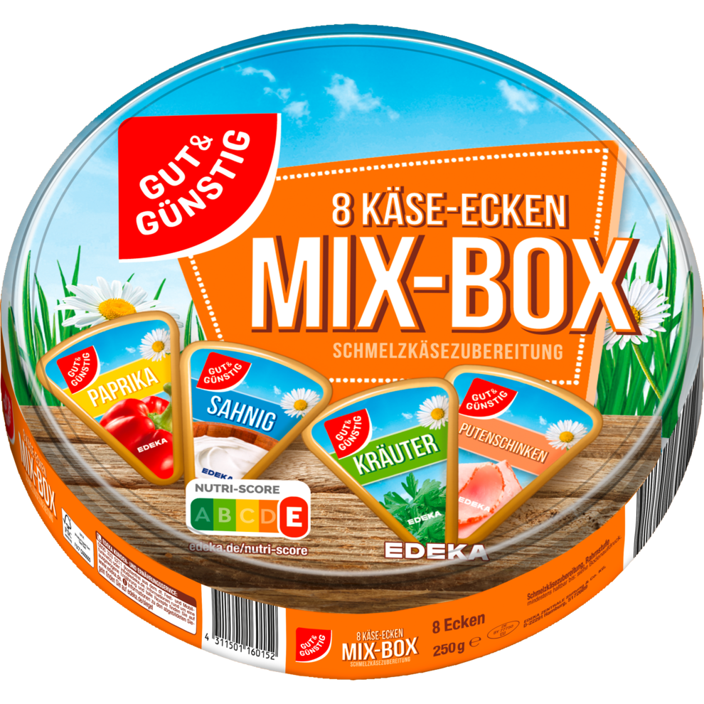 Käse-Ecken Mix Schmelzkäsezubereitung 52% Fett i. Tr.