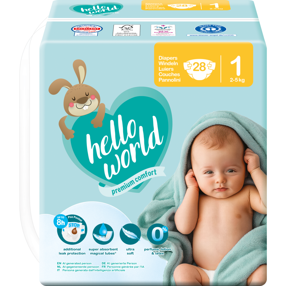 Windel Gr. 1 Newborn 2-5 kg