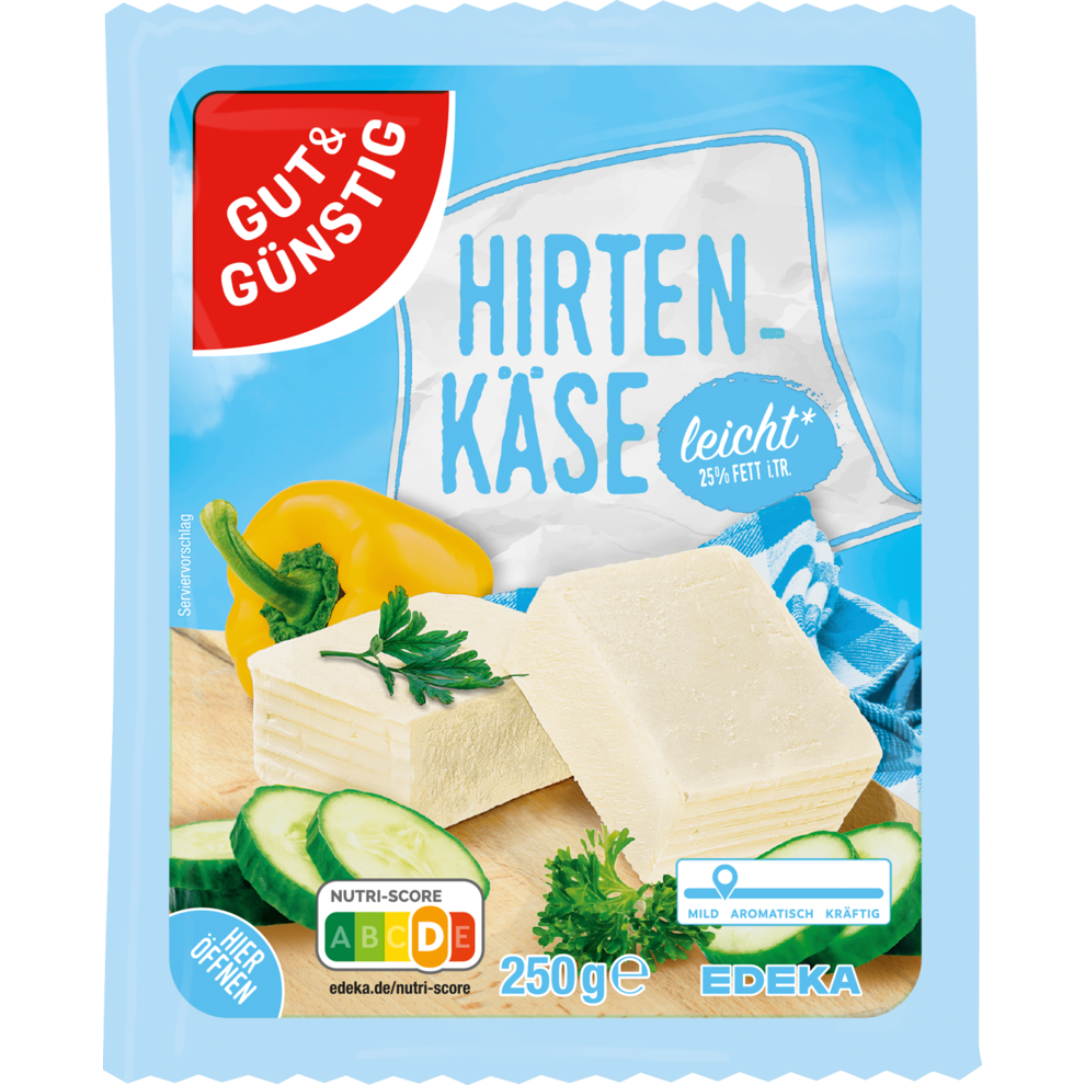 Hirtenkäse leicht 27% Fett i. Tr.