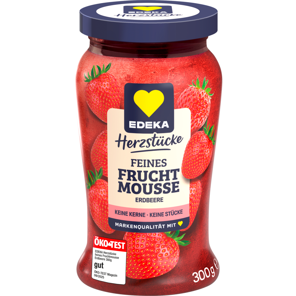 Feines Fruchtmousse Erdbeere
