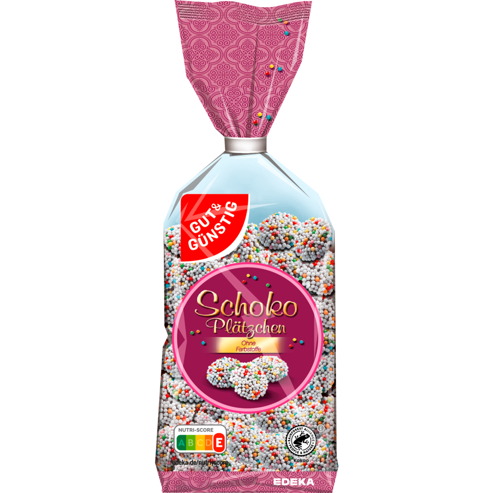 Schokoplätzchen mit Nonpareilles
