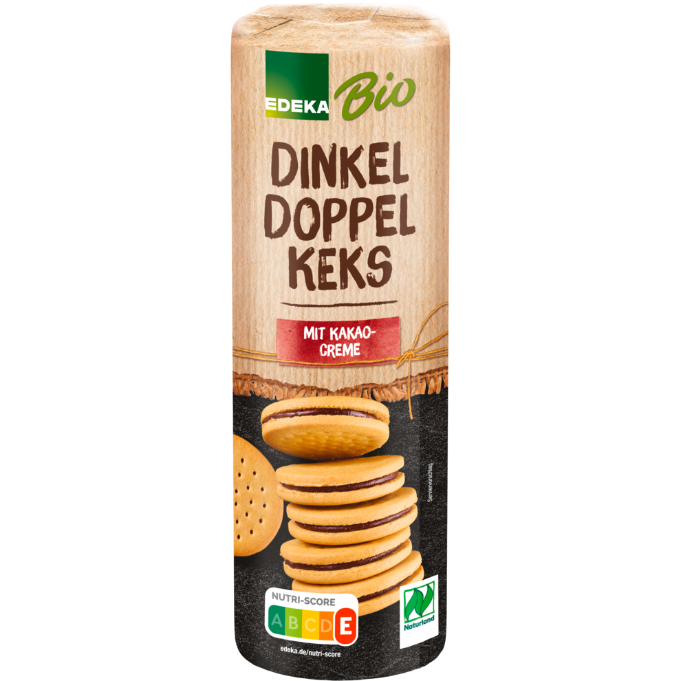 Dinkel Doppelkeks mit Kakaocreme