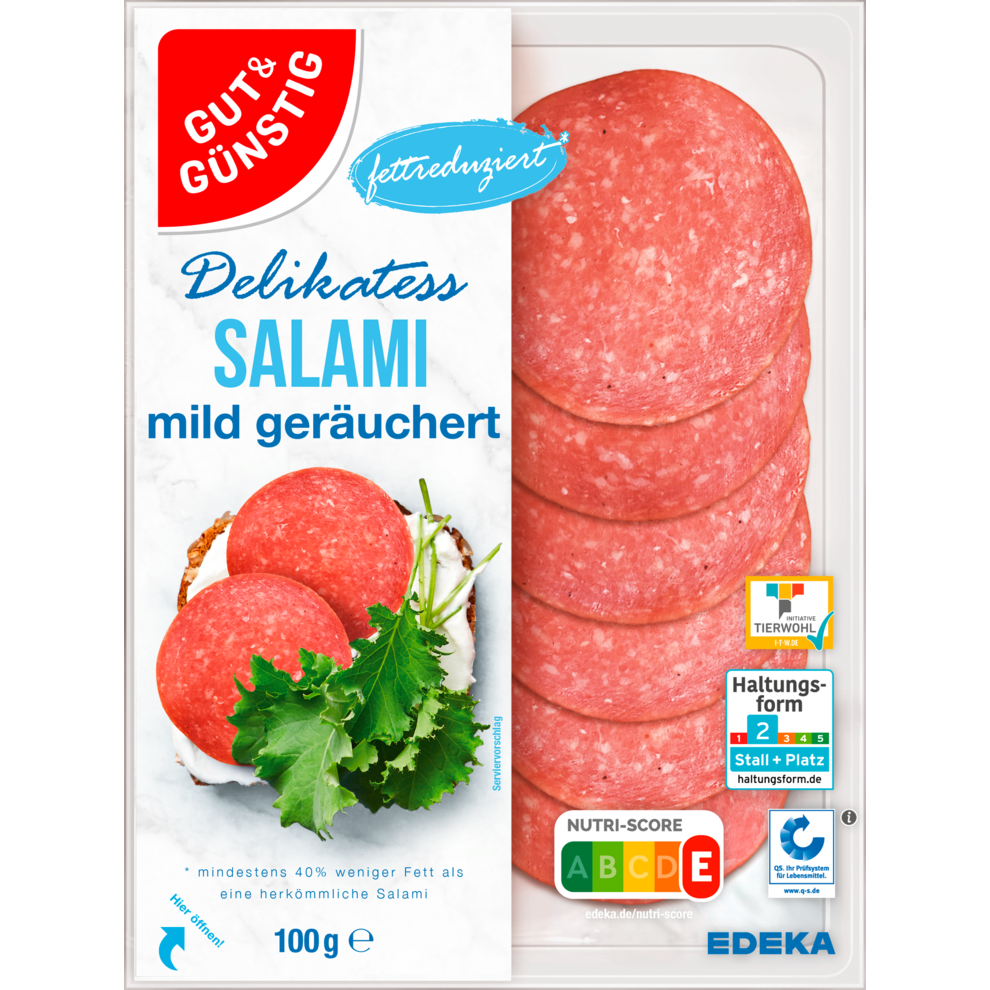 Salami, fettreduziert