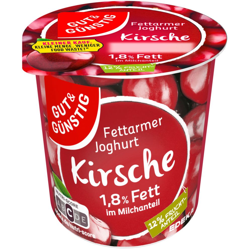 Fettarmer Fruchtjoghurt 1,8% Fett Kirsche
