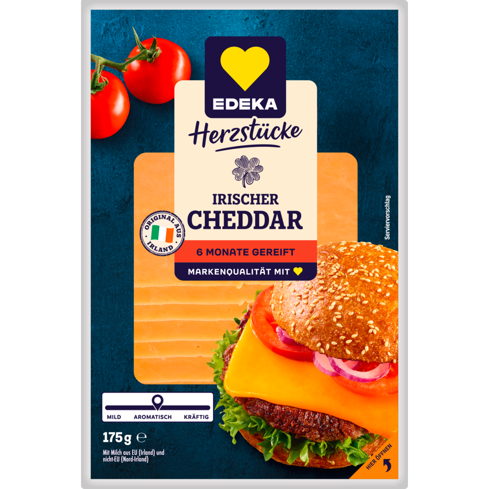 Irischer Cheddar 50% Fett i.Tr.