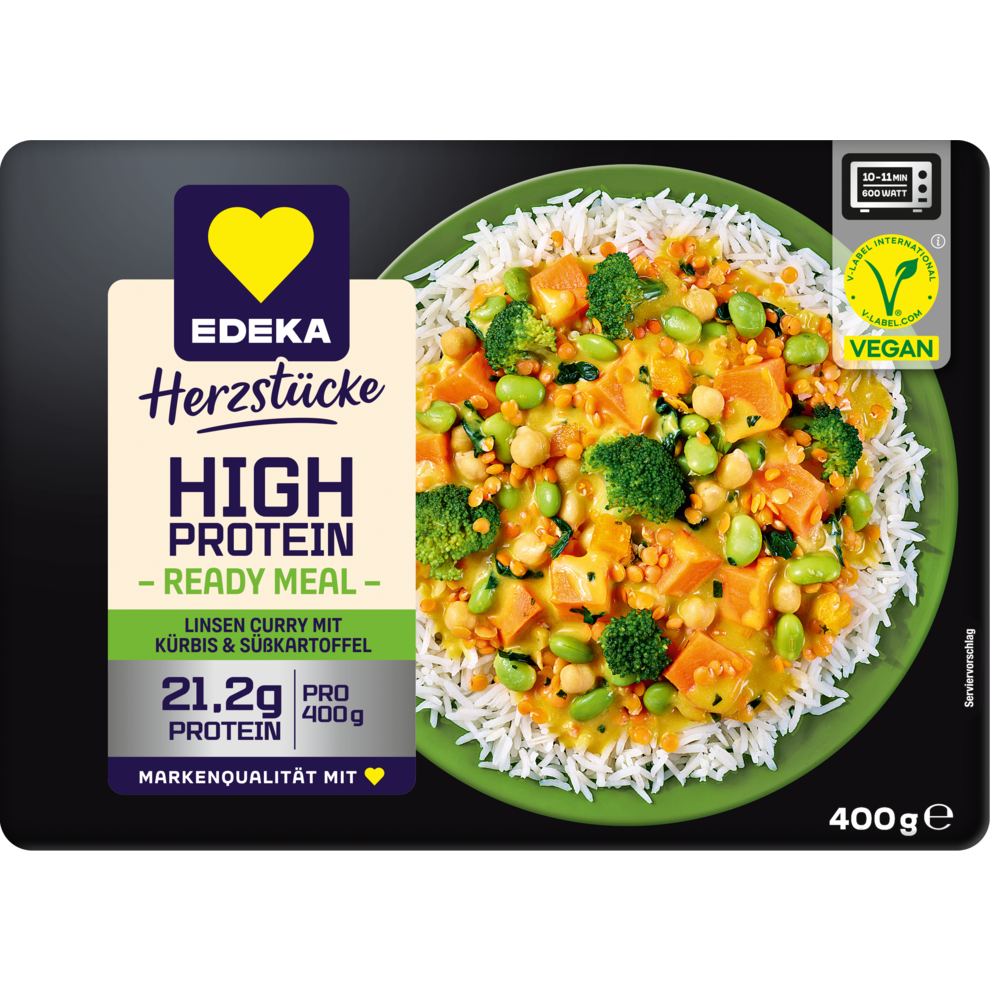 High Protein Veganes Linsen Curry