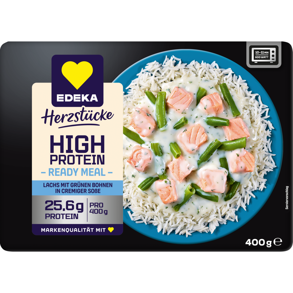 High Protein Lachs mit grünen Bohnen