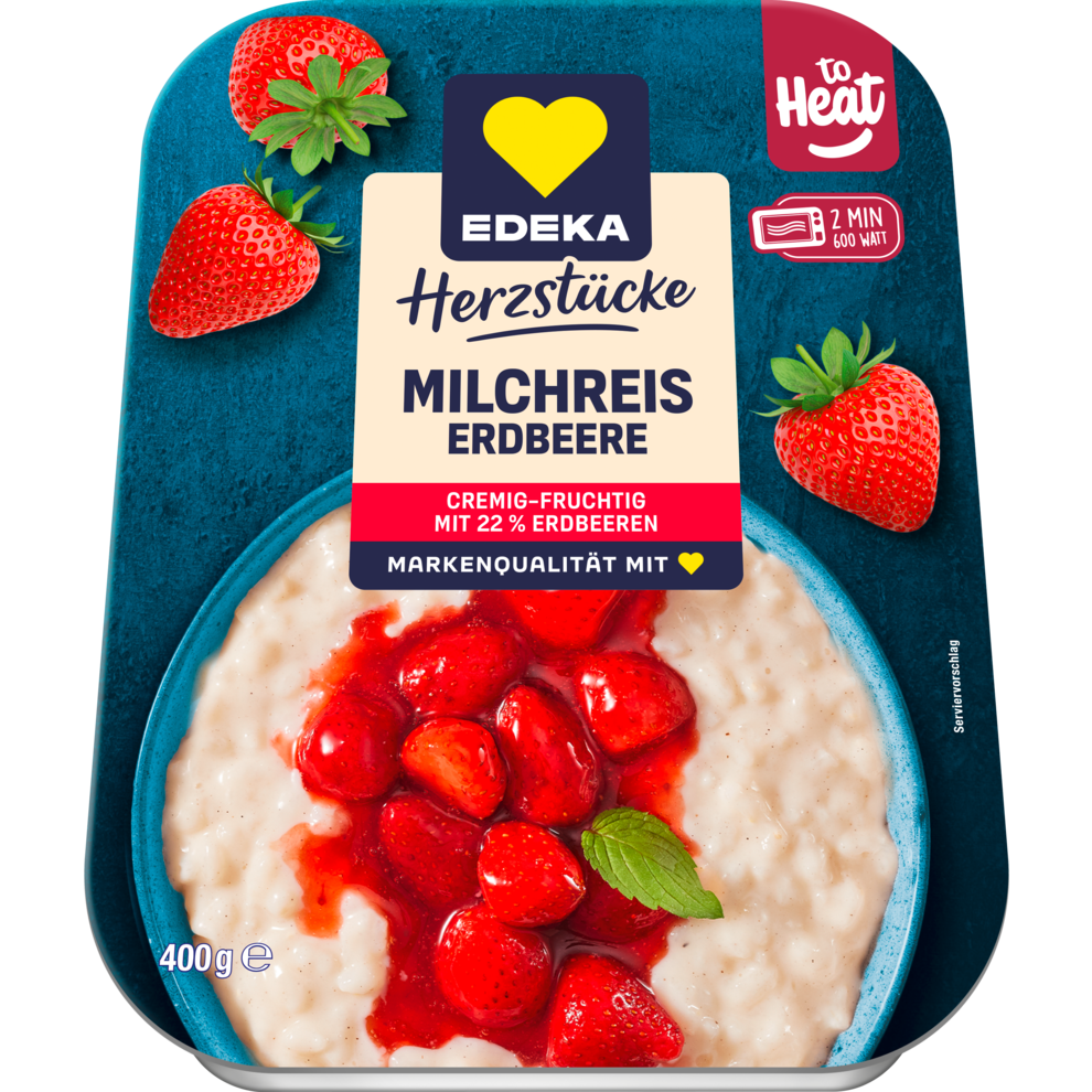 Milchreis mit Erdbeeren