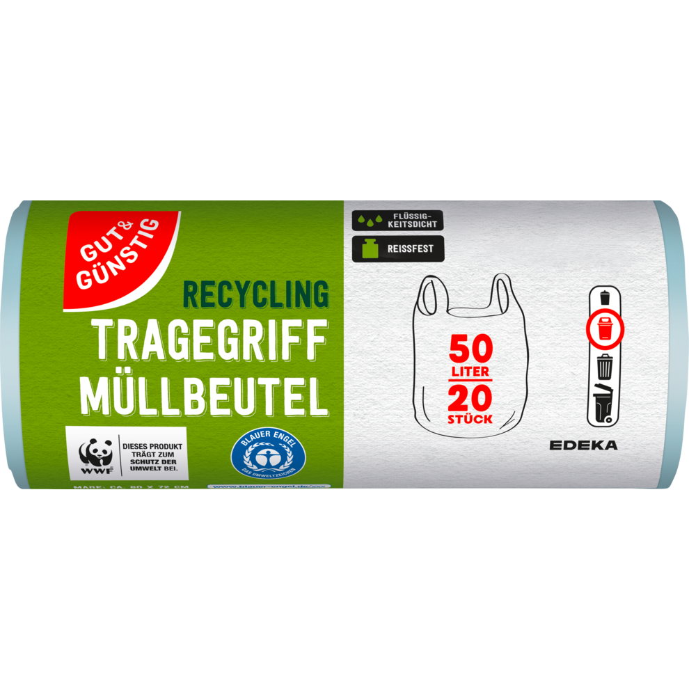 Recycling-Tragegriff Müllbeutel 50 Liter
