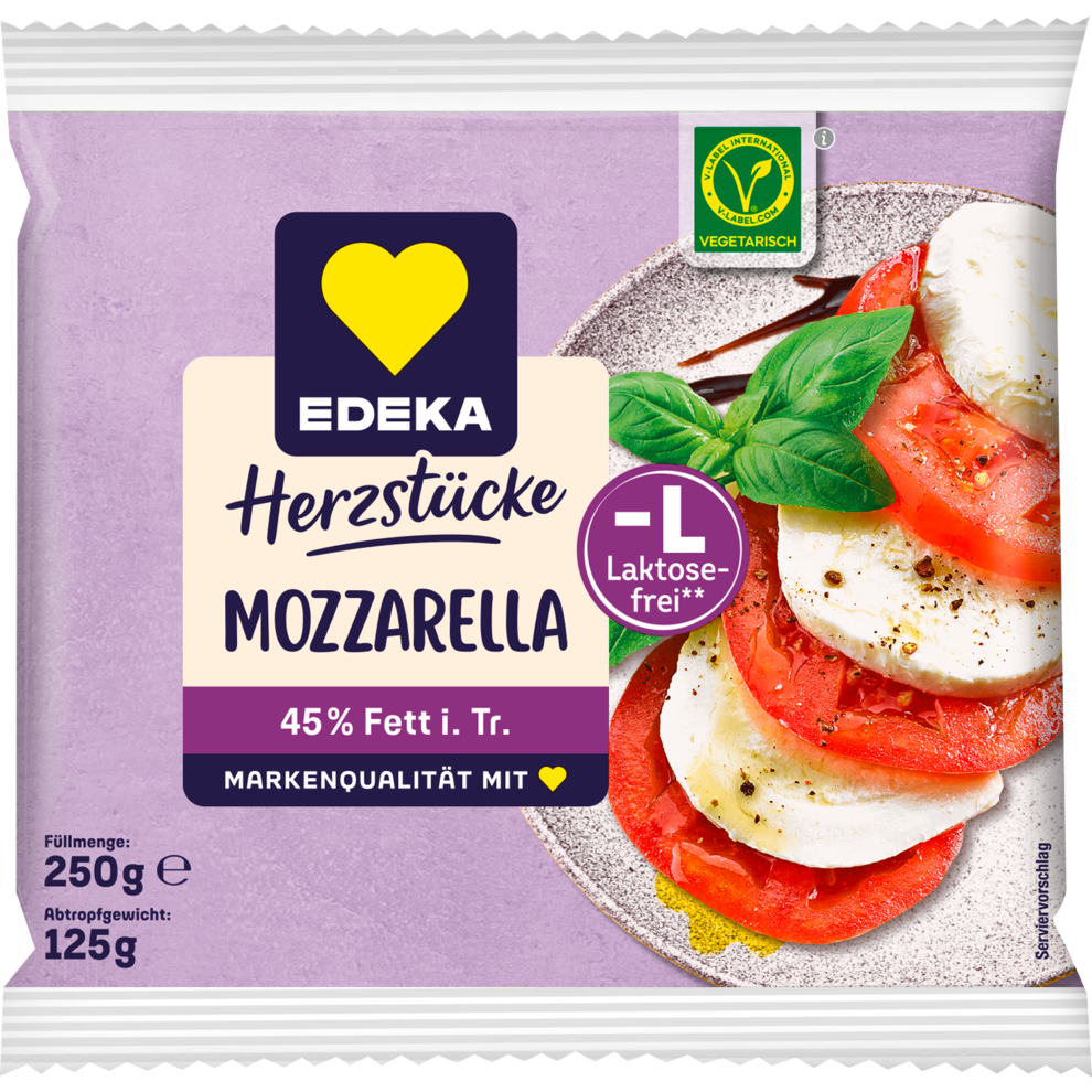 Mozzarella Laktosefrei 45 % i.Tr.