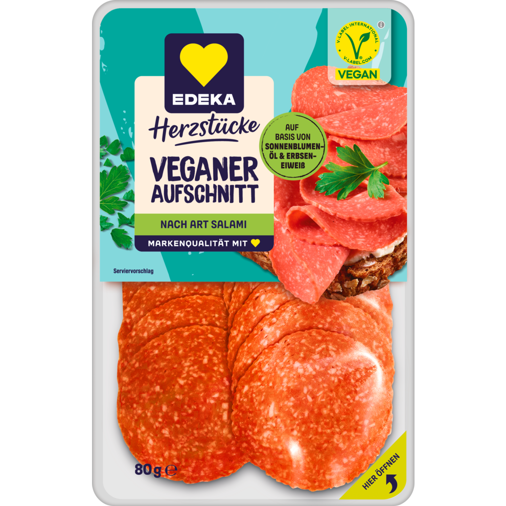 Veganer Aufschnitt nach Art Salami