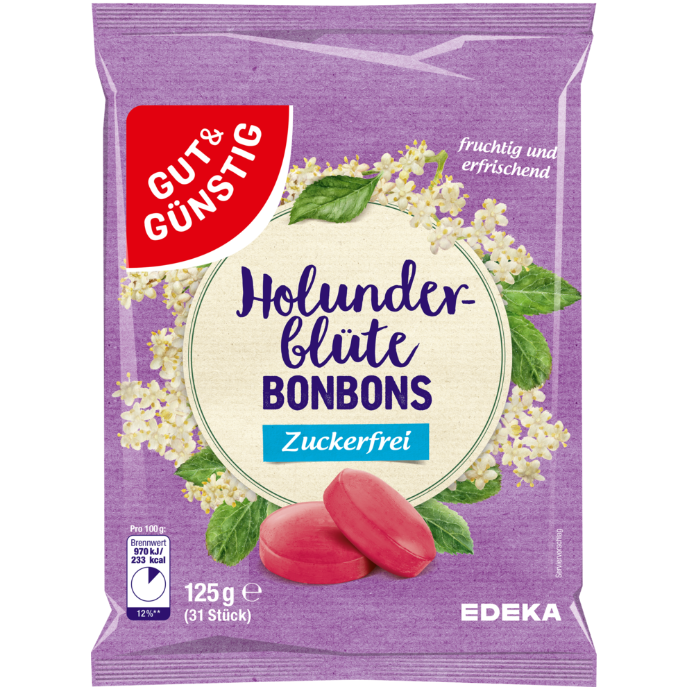Holunderblüte-Bonbons zuckerfrei