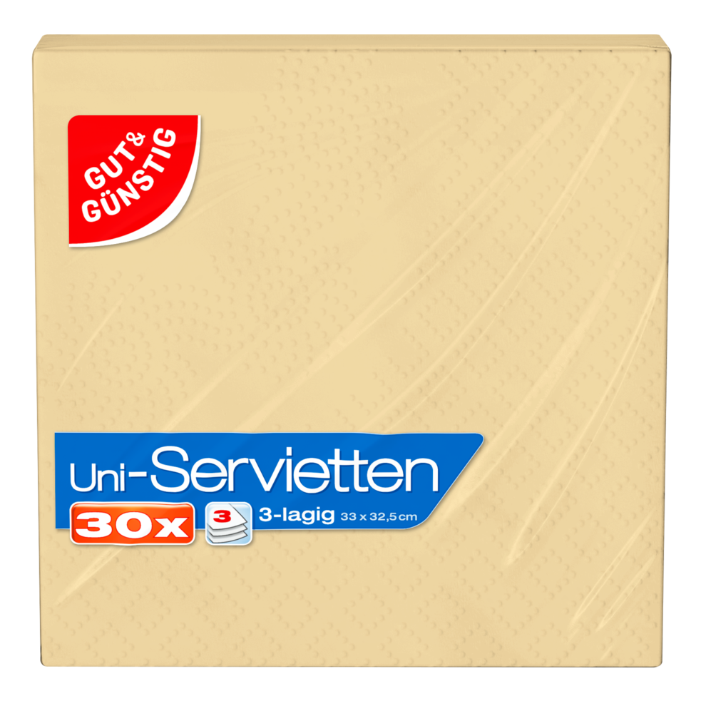 Servietten, champagner