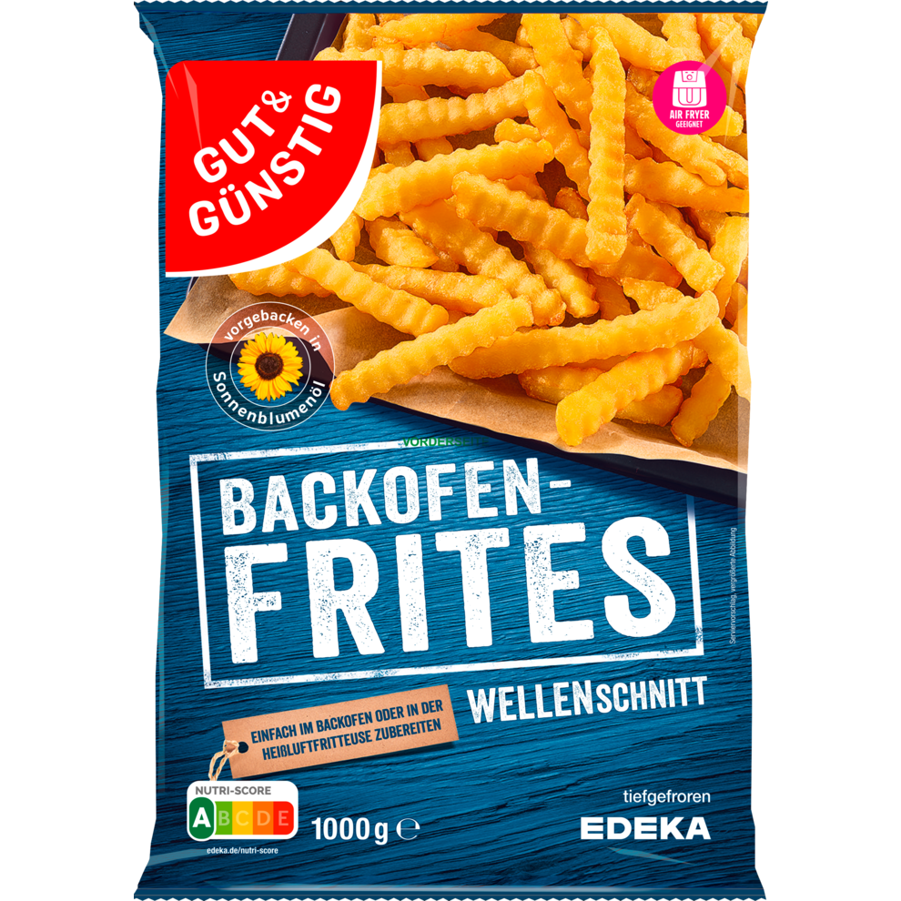 Backofen Frites Wellenschnitt