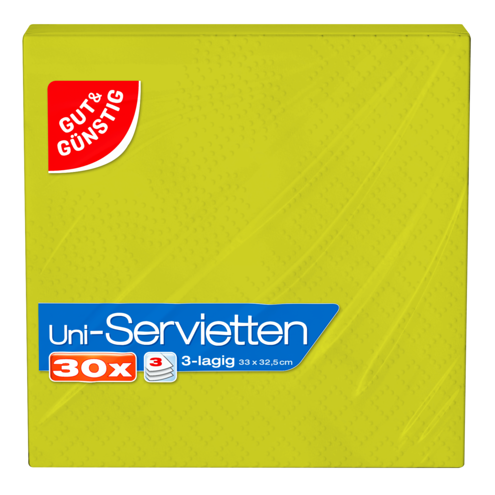Servietten, hellgrün