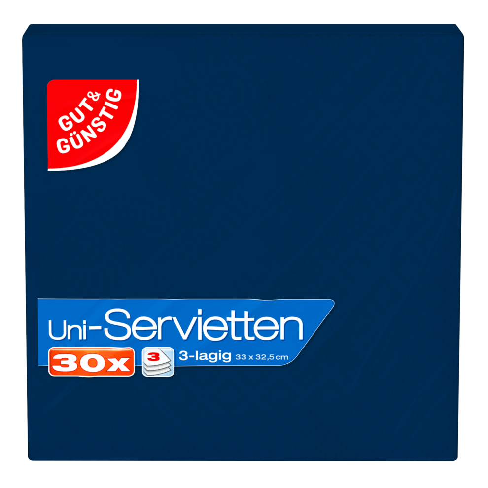 Servietten, dunkelblau