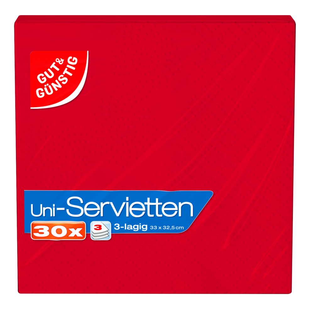 Servietten, rot