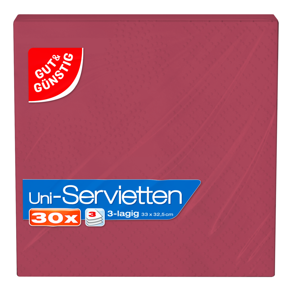 Servietten, bordeaux