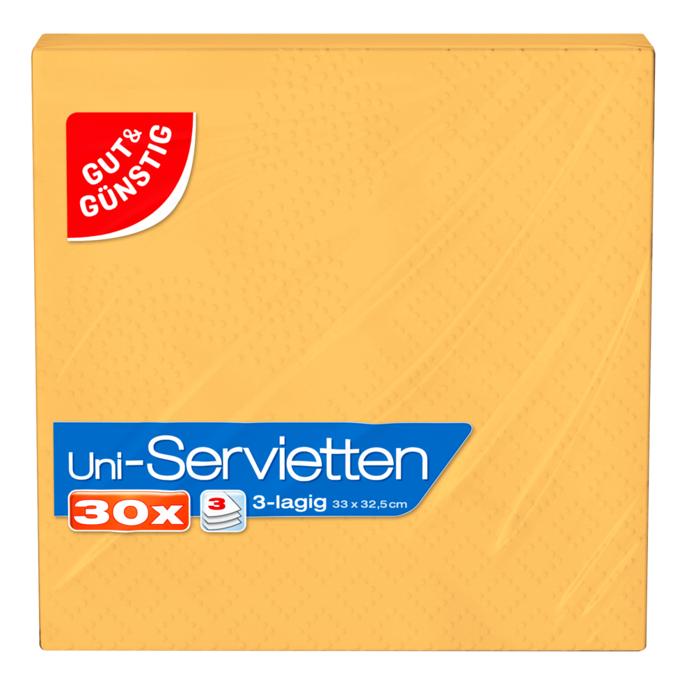 Servietten, gelb