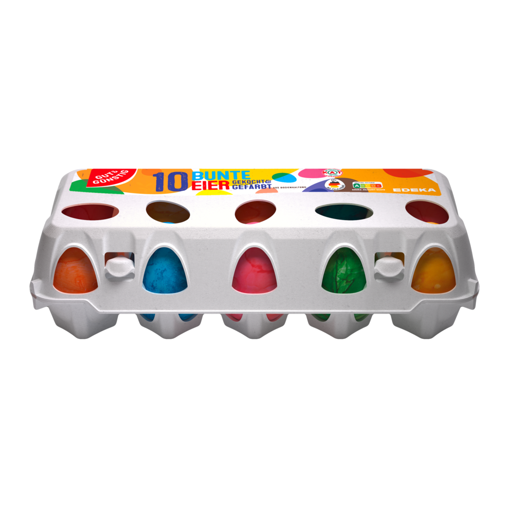 Bunte Eier gekocht und gefärbt